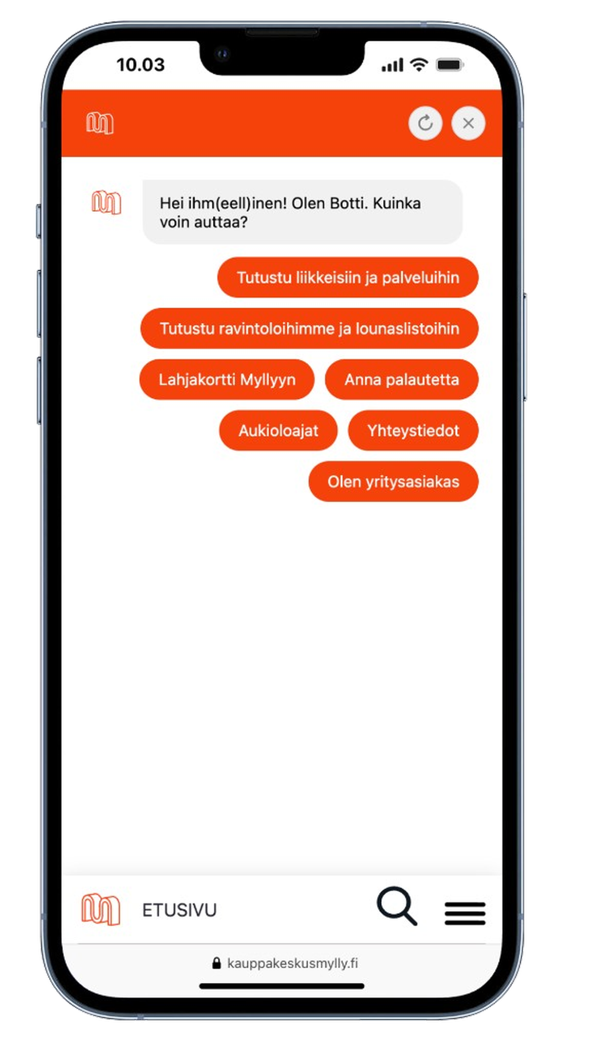 Kauppakeskus Mylly Chat