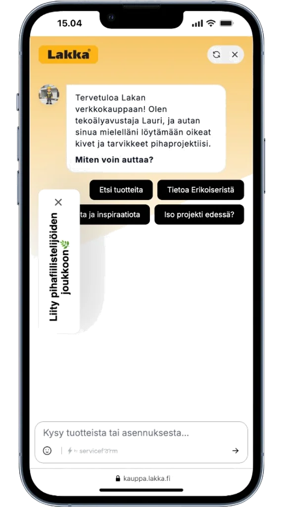 Lakka Rakennustuotteet Oy AI Chat